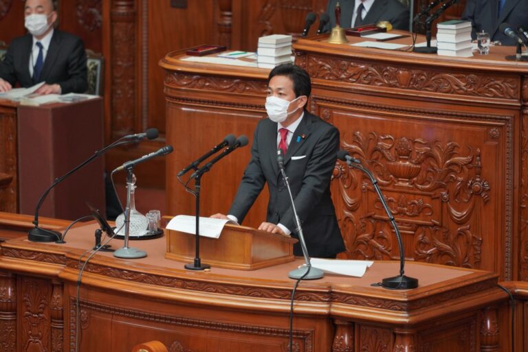 【衆本会議】玉木代表が菅内閣不信任決議案に賛成討論