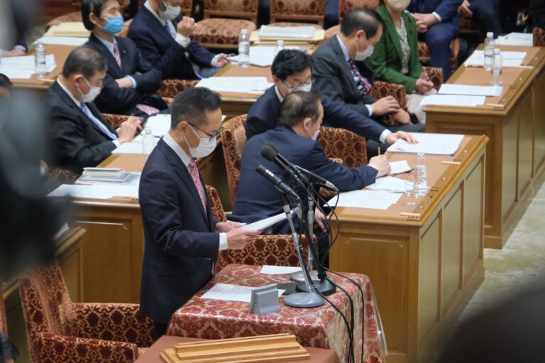 【衆予算委】政府提出の令和4年度予算に賛成