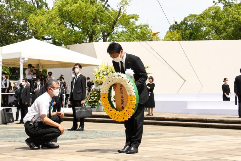 【長崎】玉木代表が長崎原爆犠牲者慰霊平和祈念式典に参列