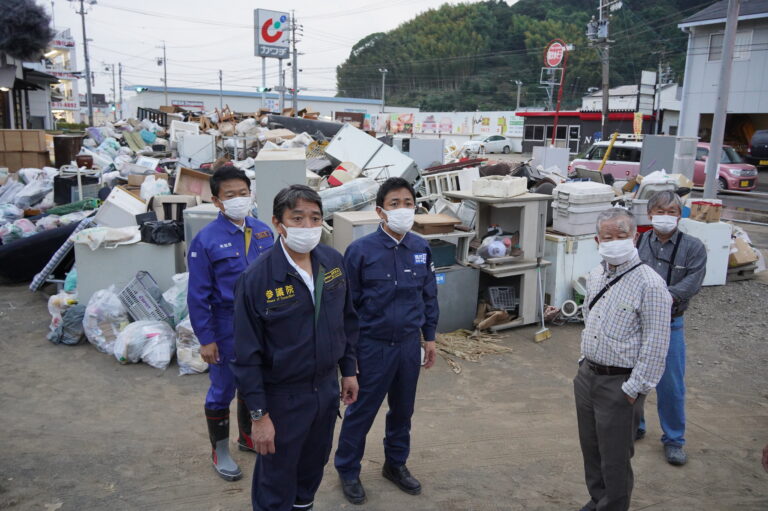 【静岡】「住人や事業者を支援できるように、皆様の声をしっかり届けていきたい」玉木代表が静岡県の台風15号の被害状況を視察