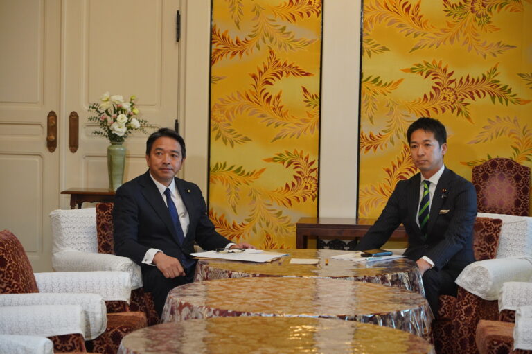 榛葉幹事長が日本維新の会幹事長と文通費、旧統一教会問題を巡る被害者救済などについて会談