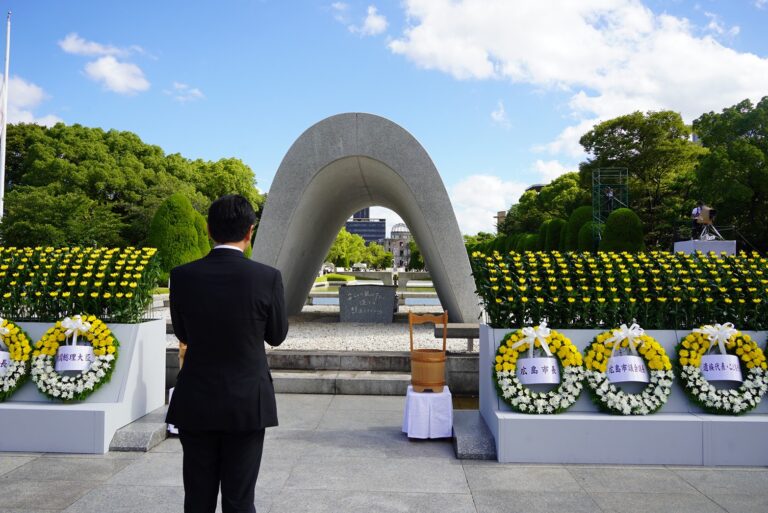 【広島】玉木代表が広島市原爆死没者慰霊式並びに平和祈念式に参列