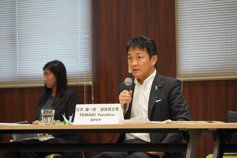 【広島】玉木代表が核兵器廃絶日本NGO連絡会主催の討論会に参加