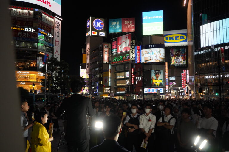 【東京】「初任給倍増の実現を」玉木代表が渋谷駅前で演説