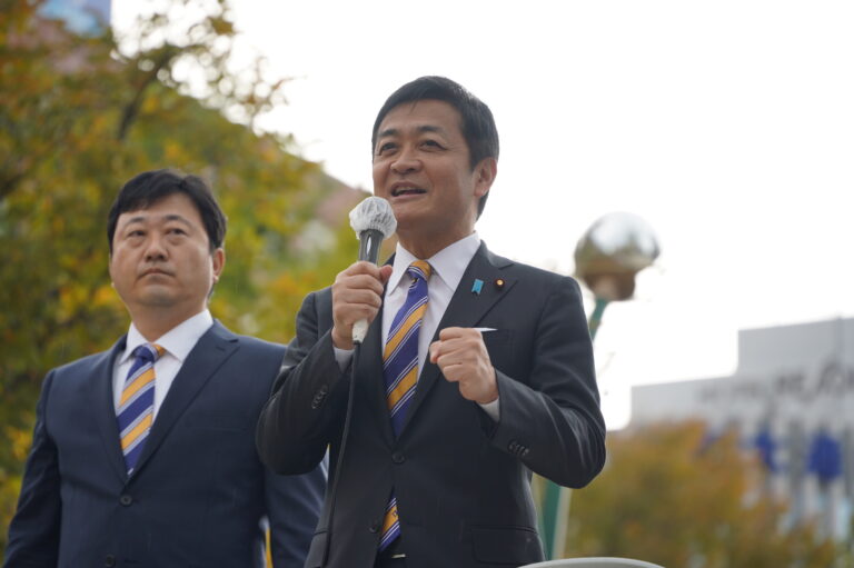 【北海道】「北海道に産業を誘致し、雇用をつくり、働く人の給料を上げたい」玉木代表が街頭演説