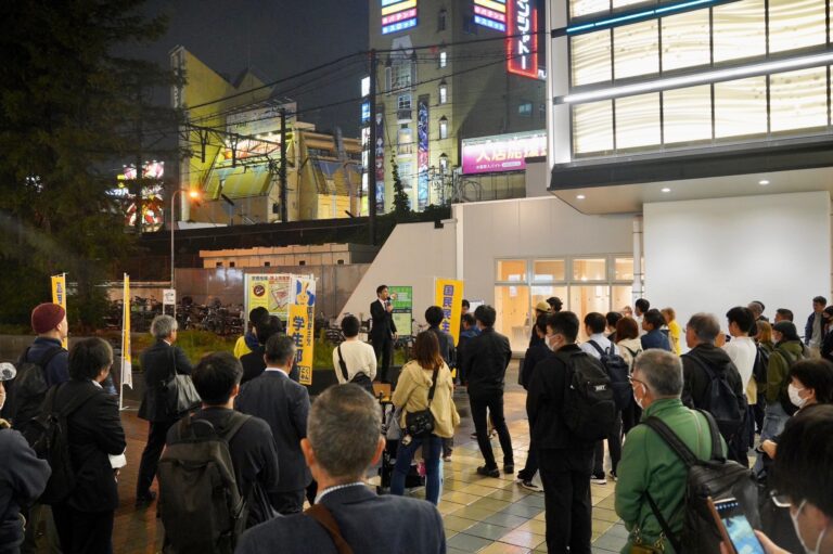 【大阪】「政策を国民生活の向上に直結させていく」玉木代表が大阪市内で演説