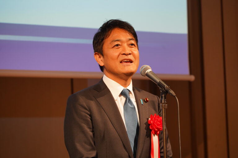 玉木代表が「日本飲食団体連合会総会・懇親会」で挨拶