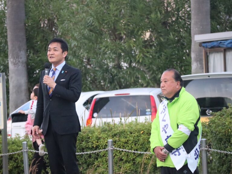 【徳島】「福山候補が徳島市長に最適な候補者」玉木代表が福山守候補と街頭演説