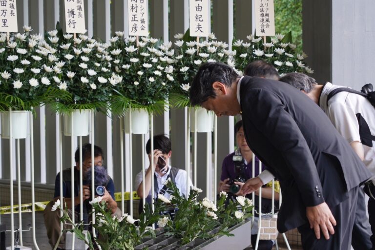 榛葉幹事長がシベリア・モンゴル抑留犠牲者追悼の集いに参列