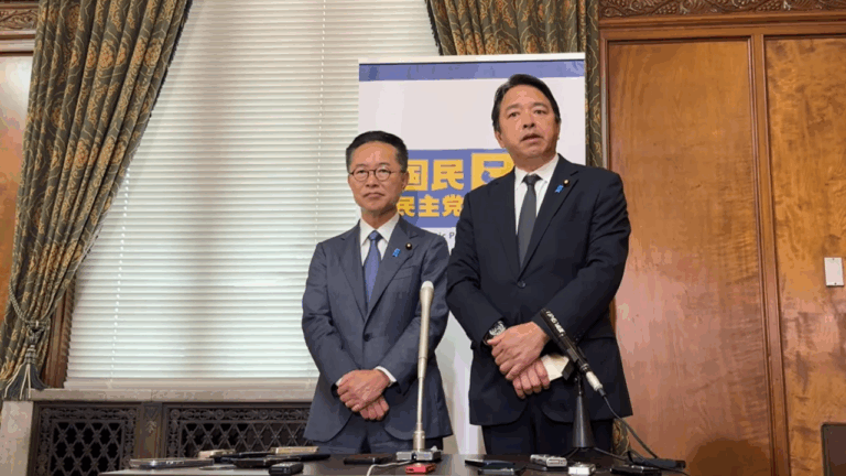 国民民主党 榛葉幹事長・古川国対委員長ぶら下がり会見（2025年10月23日、日本維新の会との会談を受けて）