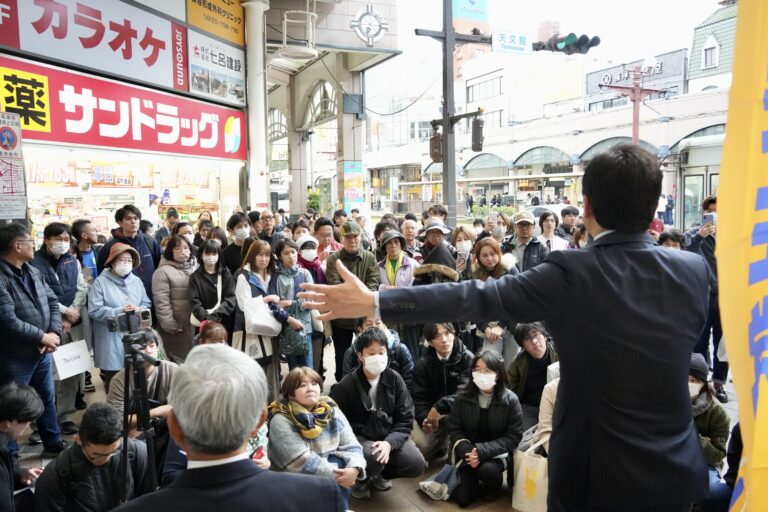 【鹿児島】「先手先手で未来を先取りし、課題解決を進める」玉木代表が全国キャラバンで講演