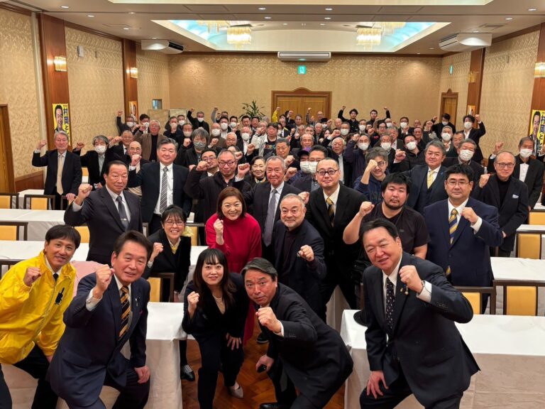 【秋田】「日本の政治は今、大きな転換点にある」榛葉幹事長が全国キャラバンで講演