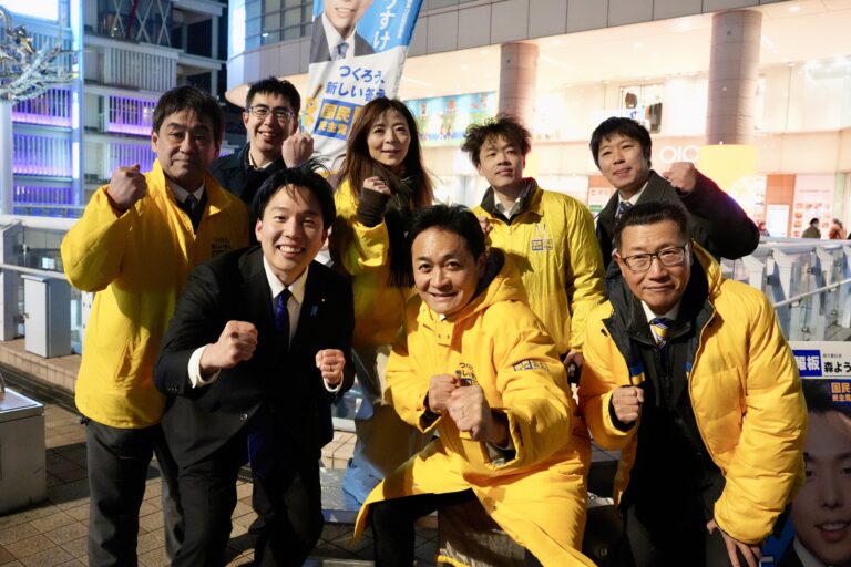 【東京】「国民民主党の政策を全国に訴え、自ら大義を作っていく」玉木代表が北千住駅前で街頭演説