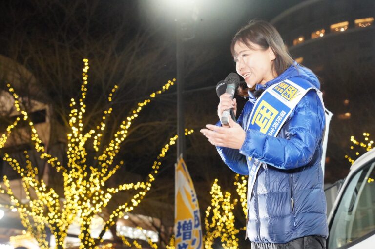 【千葉5区】「政権の安定は国民生活の安定とイコールではない」岡野純子候補が榛葉幹事長と千葉県内で街頭演説
