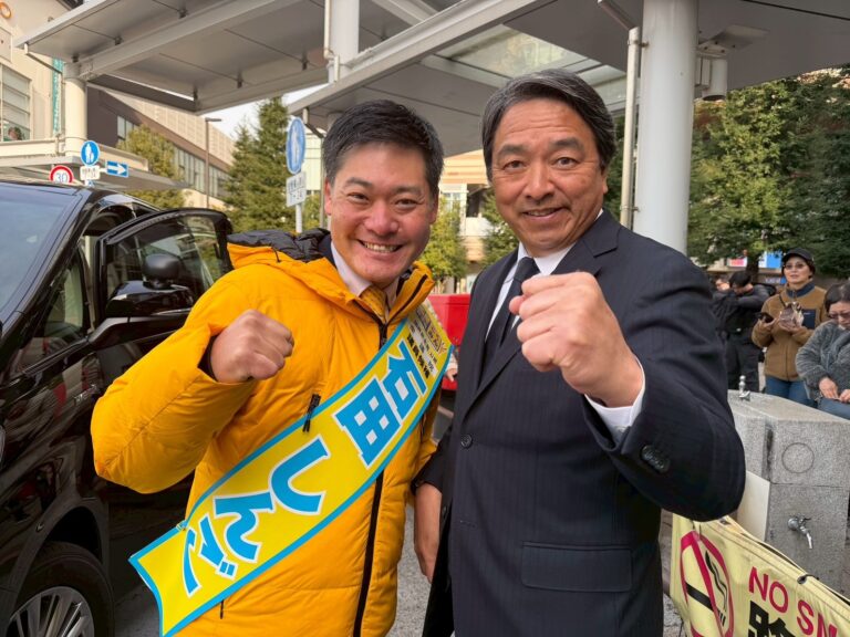 【東京3区】「国民民主党を信じて、力を与えていただきたい」石田しんご候補が榛葉幹事長と街頭演説