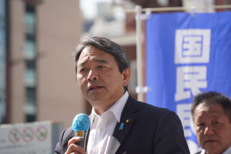 【和歌山】「政策の実現を第一に、これからも是々非々で挑んでいく」榛葉幹事長が和歌山市で街頭演説